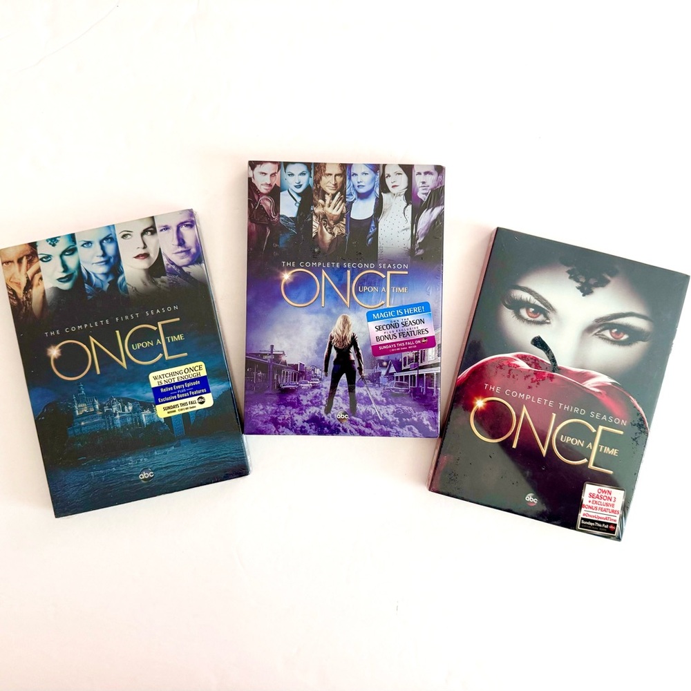 Once Upon a Time DVDs Season 1, 2, and 3, All Sealed in Package